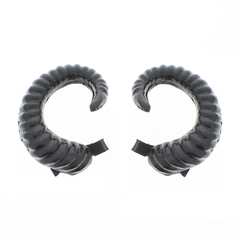 Zac's Alter Ego - Black Devil Horn Hair Clips Kostüm Haarschmuck - Schwarz